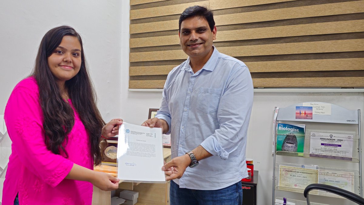 MSBLabIITI's tweet photo. Congratulations, Ms. Shreya, on successfully completing your internship at MSBLabIITI!

We wish you all the very best in your studies, career, and future endeavors.

Best wishes for a bright and successful future!

– MSBLabIITI https://t.co/XusjfuPMSb