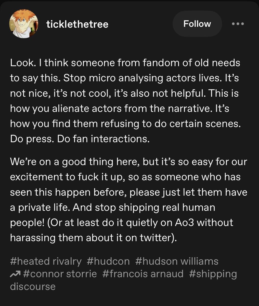 AnandiManya's tweet photo. some advice to the heated rivalry + hudson williams + connor storrie stans: https://t.co/KR1KkOkA6u