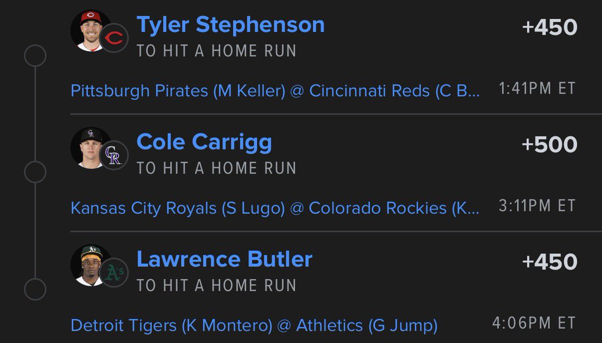 Swervthebarber's tweet photo. The way MLB been going and these  odds….🤷🏾‍♂️ wouldn’t be shocked if this hit. https://t.co/C8IWhnpYyc