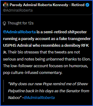 AdmiralRoberta's tweet photo. lol https://t.co/a5xt13ywTe