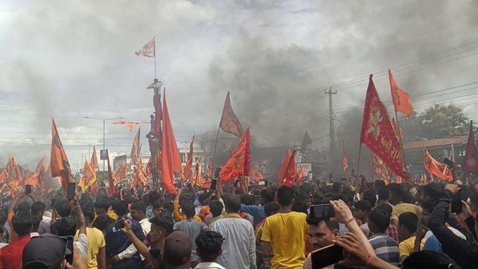 VIKRAMPRATAPSIN's tweet photo. Gen Z of Nepal is on way to restore Hindu Rashtra .
Proud of You . https://t.co/G83qWV5ZHu