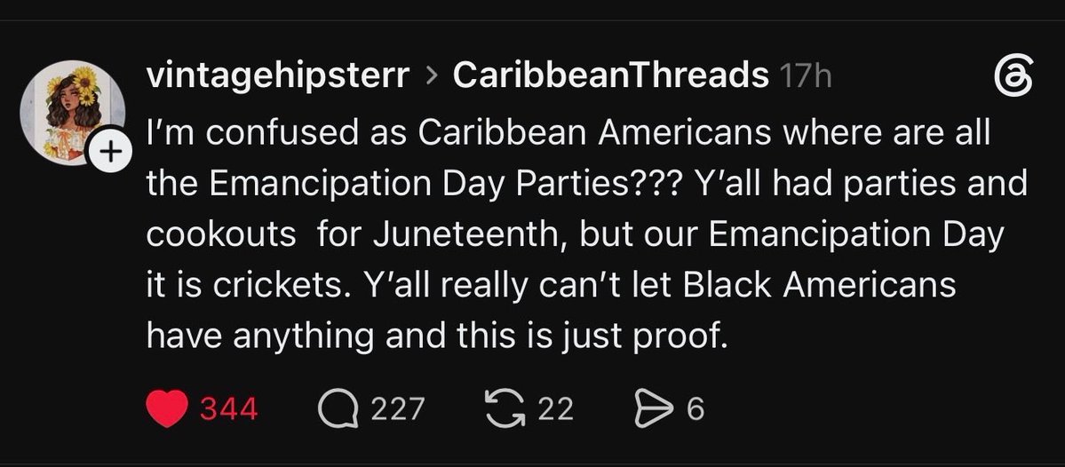 FreedmenCulture's tweet photo. Jamaican woman wants to know why yesterday was Jamaican Independence Day and Jamaicans barely said anything, but on Juneteenth for Black Americans, Jamaicans demand to be included and celebrate their culture on Juneteenth! https://t.co/YuX1D9qlfZ