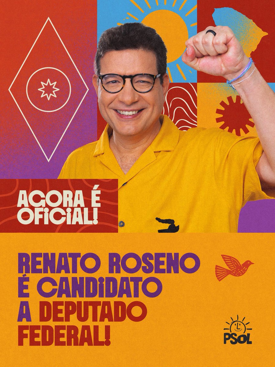 renatoroseno's tweet photo. Estou oficialmente candidato a deputado federal pelo PSOL do Ceará e precisaremos ser muitos.

Nas eleições de 2010, o PSOL tinha um vereador em Fortaleza: nosso amigo e companheiro histórico, João Alfredo. Não havia fundão eleitoral e não recebíamos financiamento empresarial por convicção política. Ainda assim, tivemos 114 mil votos. A segunda melhor votação de Fortaleza e a décima do Ceará. 

Eu havia sido, proporcionalmente, o mais votado de todo o Brasil que não conseguira mandato pela regra do quociente eleitoral. Nossas lutas, então, ficaram sem um mandato no Congresso. 

Em 2014, conseguimos uma vaga na Assembleia Legislativa. Foi nossa primeira vitória, com quase 60 mil votos. Por coincidência, em 2010, 2014, 2018 e 2022, tive sempre entre a segunda e a terceira melhor votação de Fortaleza). Crescemos em 2018 para quase 74 mil e em 2022, quase 84 mil votos. Nossas lutas passaram a ter mandato, voz, aliado.

Depois de 12 anos, muitas lutas, derrotas e vitórias, é hora de se colocar em movimento. O povo não suporta mais esse Congresso Nacional inimigo da nação. Não suporta os interesses egoístas dos super-ricos, a corrupção das emendas do orçamento secreto e emendas pix, não suporta deputados que são contra a maioria da sociedade e contra a natureza. Não suporta as bancadas da bala, do boi, da bíblia e das bets.

Sou grato a todos os lutadores e lutadoras que me ensinaram um tanto e que confiaram no nosso mandato. Nossas causas é que nos dão sentido de vida. Se não estivermos a serviço das lutas, não servimos para a política. 

Agora, é hora de avançar. Pelas nossas causas e pelo Brasil. Vamos reeleger Lula e derrotar Bolsonaro. Precisamos defender nossa soberania e outro projeto de sociedade. Precisamos levar as experiências dos territórios em que lutamos juntos para a esfera nacional. O PSOL tem uma bancada pequena, mas necessária e valente. E essa bancada precisa ter gente do Ceará. 

Este ano não podemos “bater na trave”. Estamos com uma chapa de lutadores e lutadoras das mais diversas causas na chapa da Federação PSOL - Rede. Eu não ando só. Vamos em coletivo e com firmeza assumir um desafio maior.
