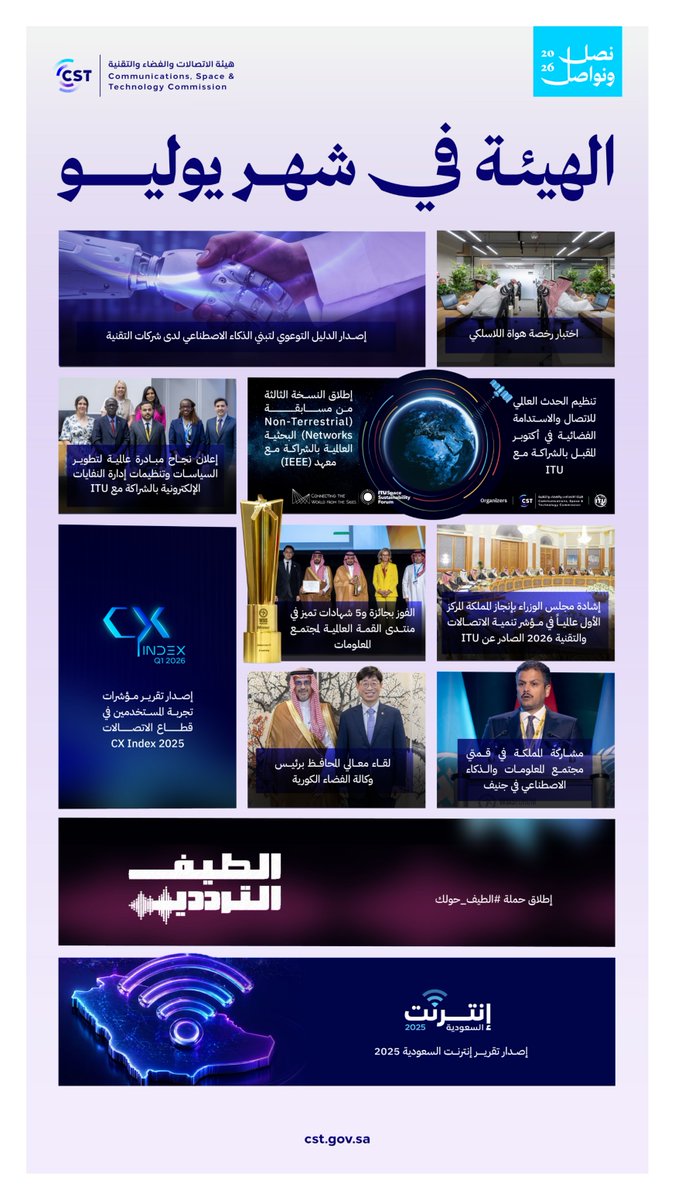 هيئة الاتصالات والفضاء والتقنية tweet media