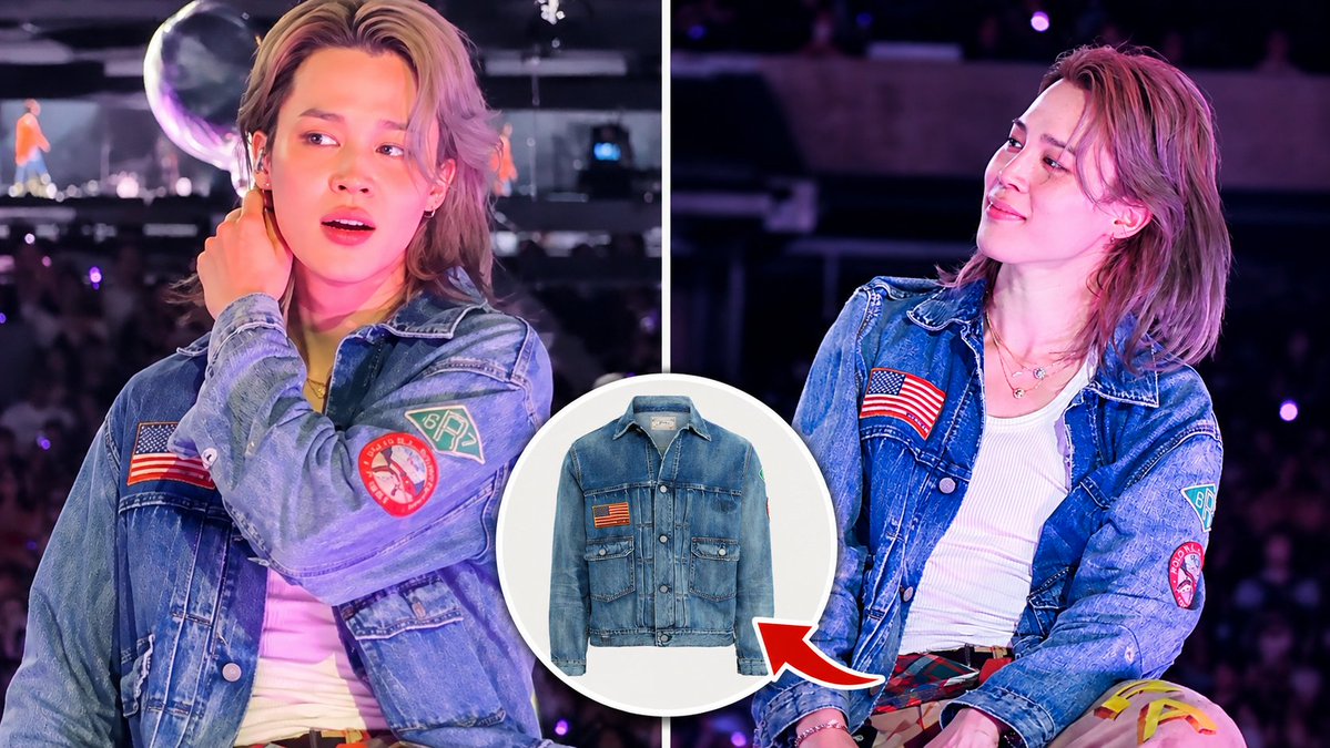 btson7_'s tweet photo. Jimin stole the spotlight at last night's New York concert with his new silver hair &amp; Polo Ralph Lauren outfit. Rock-star vibes, gentle heart &amp; unforgettable moments🔥

Link YTB Channel : BTSon7

#Jimin #BTSJimin #NewSilverHair #PoloRalphLauren #NewYorkConcert #BTSArirangTour https://t.co/HapOKpejRs
