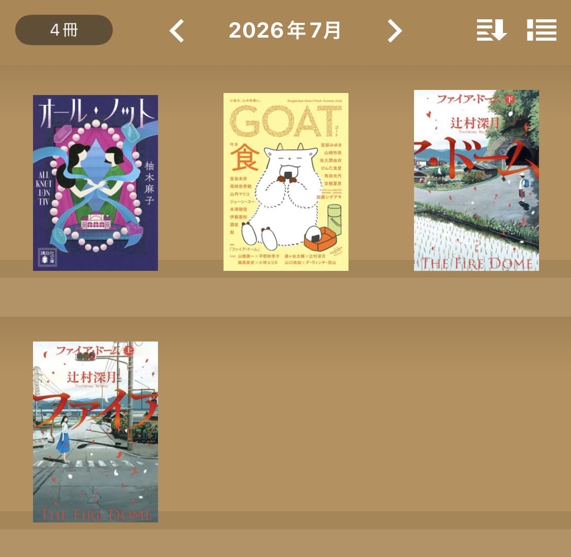 bookworm_sophy's tweet photo. #7月読了本
今月は4冊（＋再読2冊）📚話題の「ファイア•ドーム」は先が気になり、ついつい睡眠削って読んでしまいました…… https://t.co/ukqb1G5owD