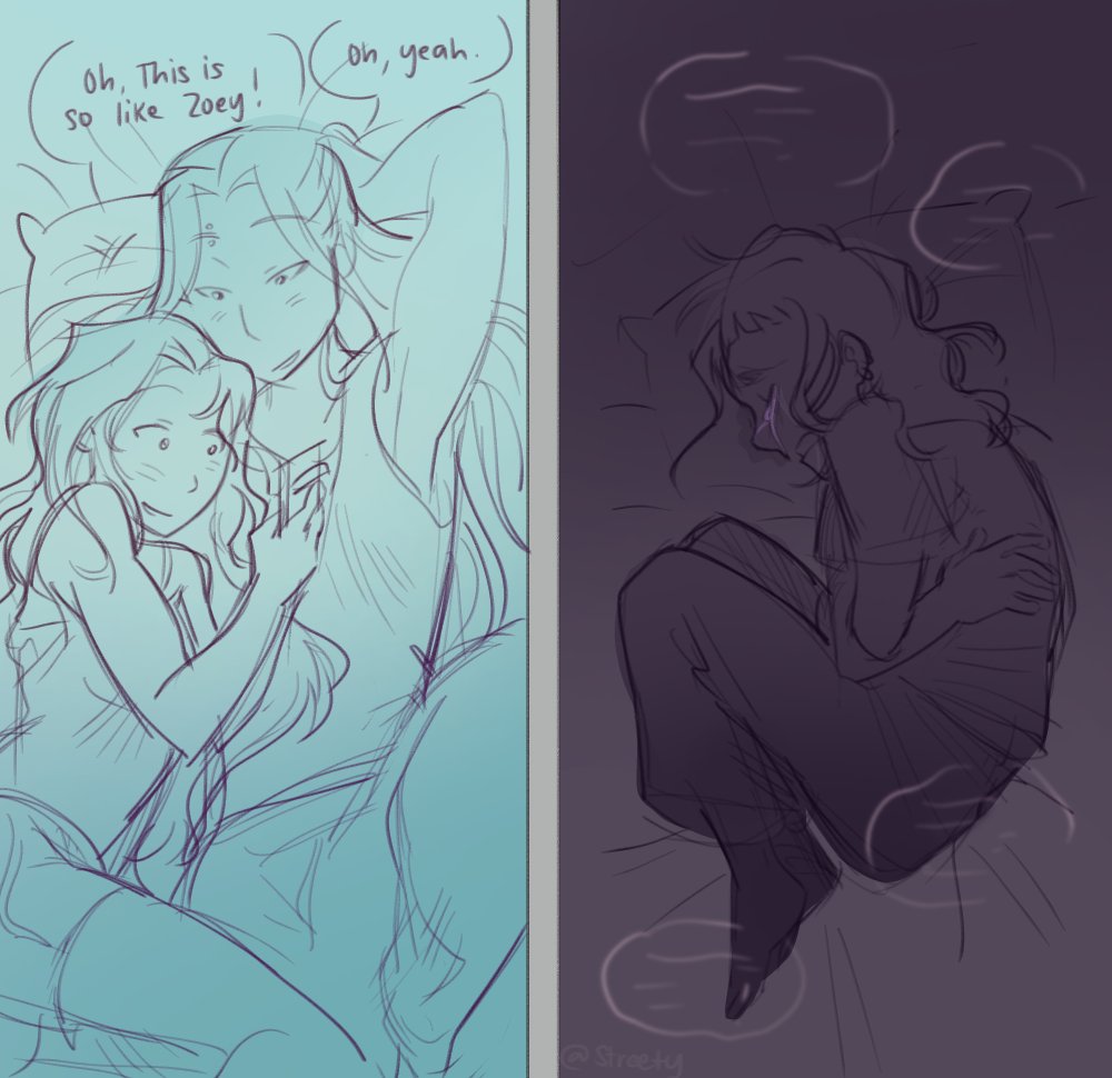 streety___'s tweet photo. (AU) "stop it, i don't deserve them"

#polytrix #rumira #kpopdemonhunters https://t.co/zPXfJAnshP