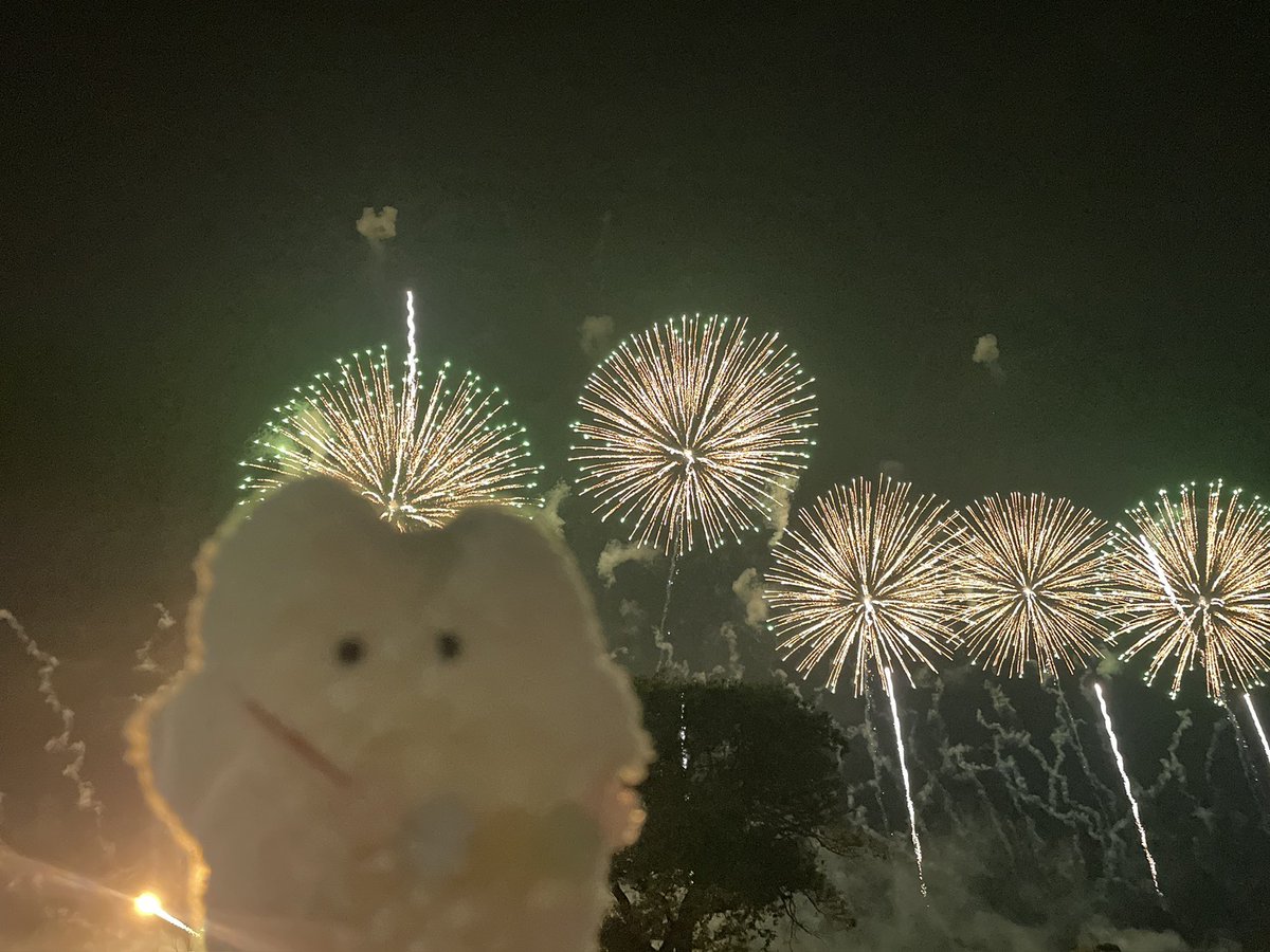 cocorety41's tweet photo. モカラだよ。
今日はね、
花火を見にきたんだよ。
夜空にぱっと
大きな光が咲いて、
モカラの心も
ふわっと明るくなったの。
みんなの明日にも、
やさしい光が
届きますように。 https://t.co/AcFxB1m1tZ