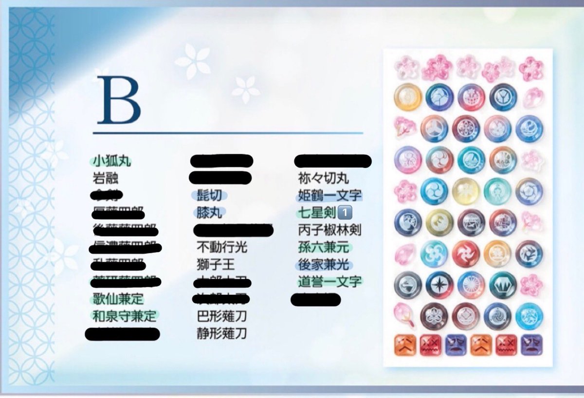 117ymy129's tweet photo. 【交換 譲渡】 刀剣乱舞　ボンボンドロップシール A B D

譲 ：ABD 各2 （予約済）

求 ：
1点20円（＋送料）
or
山姥切国広 大典太 鶴丸

キャラごとのお取引優先です。
都内手渡しまたは郵送です。

🟦譲渡の場合、1点につき無印より2点~
交換の場合山姥切国広、鶴丸
🟩1点につき無印より同数
↓ https://t.co/XSIKS4aTiT
