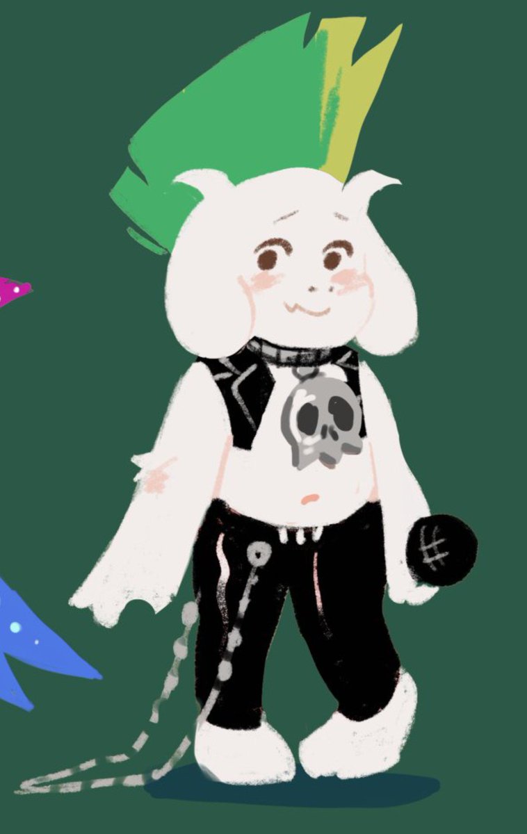 pipisbepis's tweet photo. every time I see ralsei being drawn skinny I remember this concept art https://t.co/CQbPU1tjcZ