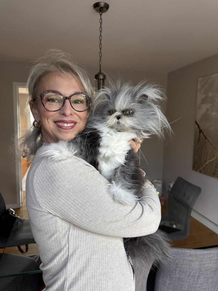 Atchoumthecat's tweet photo. MOM: “We’re having such a great time together, just the two of us! 🤩😛”

Atchoum: “You keep saying ‘we’ when you really mean ‘you.’ I’m just waiting for the treats to show up. 😾” https://t.co/s0WMD4Nmgi