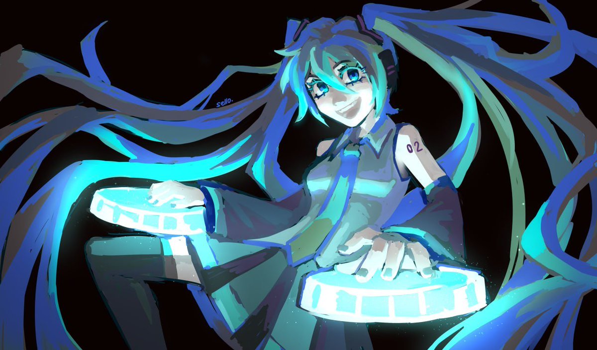 sello_chan's tweet photo. a redraw of my old miku art! og version gonna be in the comments 

#miku #hatsunemiku #vocaloid #art https://t.co/zhMM2OwMm2