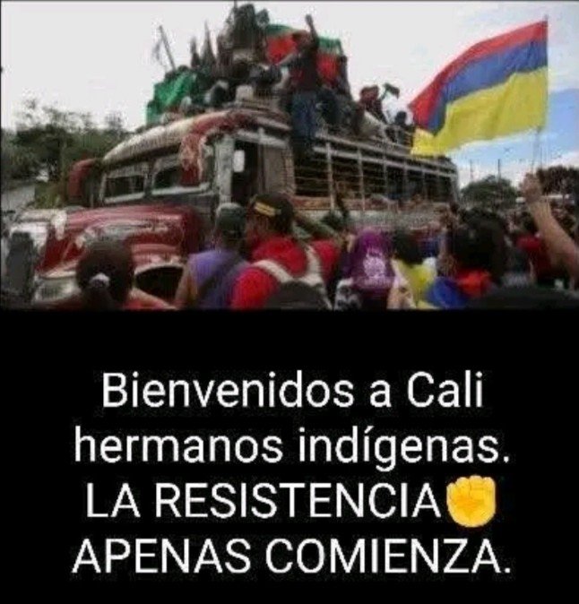 consulta22puebl's tweet photo. La Minga también es Cali y nadie la va a frenar 💪💪 https://t.co/zKZupEuBk0