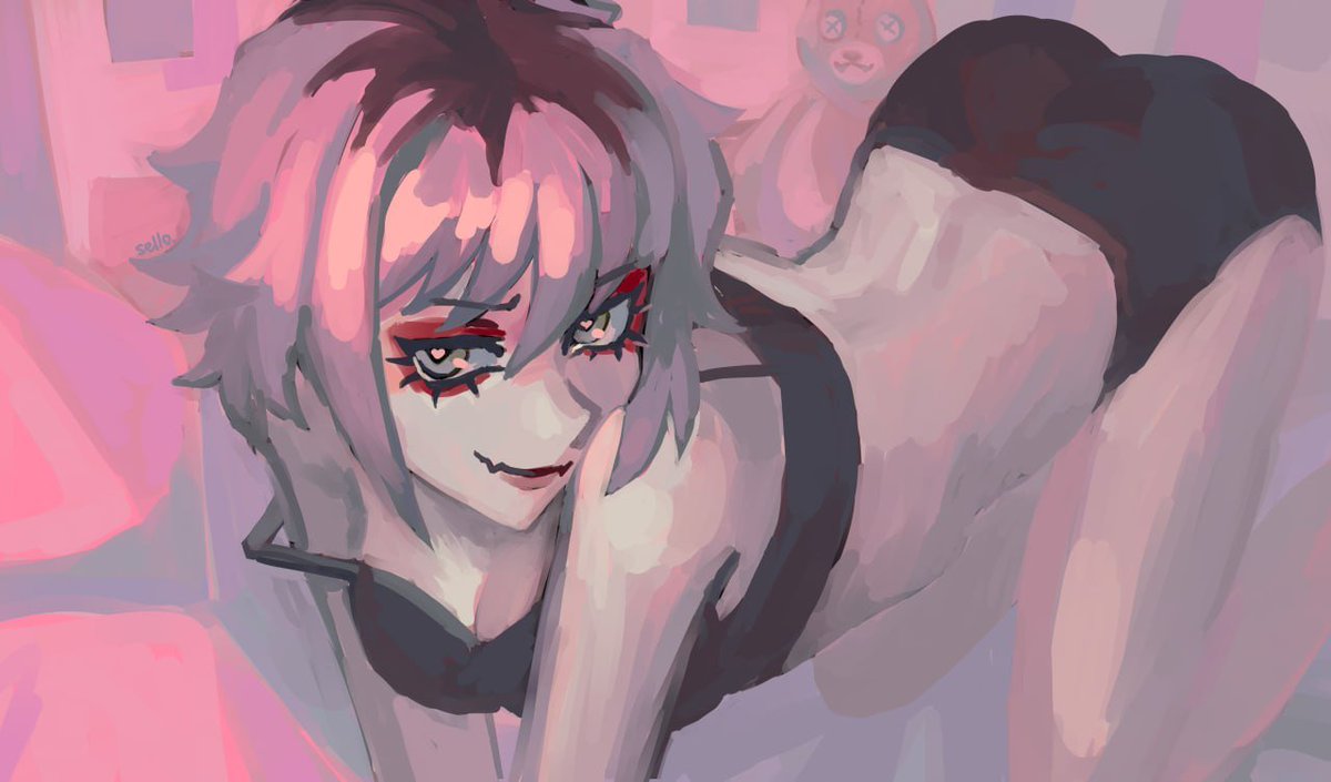 sello_chan's tweet photo. a gift for my friend with her #oc from my #vtm campaign 💕 https://t.co/vAIA10J1T6