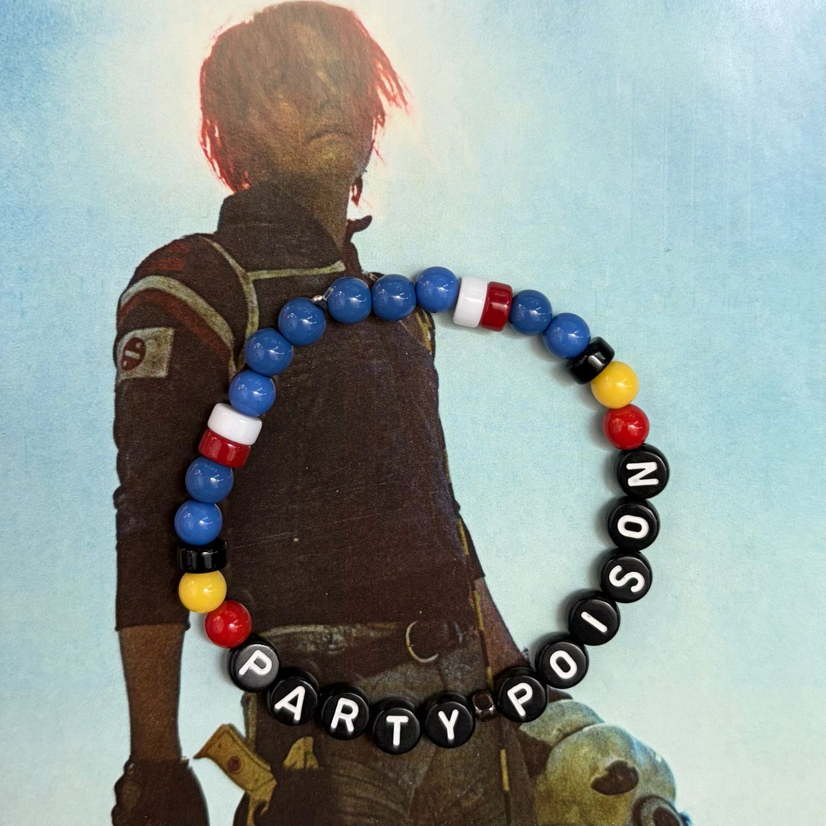 HelluvaCraftDE's tweet photo. 🖤⚡ Suit up, Killjoys! Our Danger Days bracelet set is here — Party Poison, Kobra Kid, Fun Ghoul &amp; Jet-Star, each one built to match their color and vibe. 

Collect all four or rep your fave. 

Link in bio! 

#MCRmy #Killjoys #MyChemicalRomance #DangerDays https://t.co/suU8J4gAsz