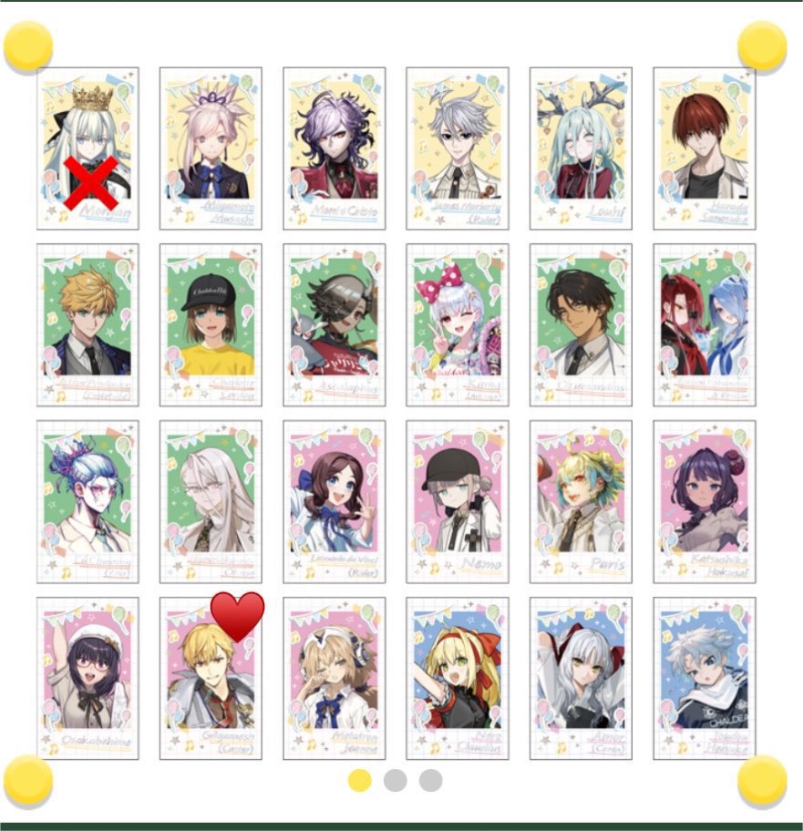 rrr09872's tweet photo. 【交換･譲渡】
FGOフェス fgo fes 2026 カルデア学園祭 ポートレイト ポトレ

求）ギルガメッシュ>定価+送料
譲）画像参照

郵送対応のみ 交換最優先で探しています
事後通販にてコンプセット1点購入予定です
検索からでもお気軽にお声がけくださいませ https://t.co/Q1Cil3aIQq