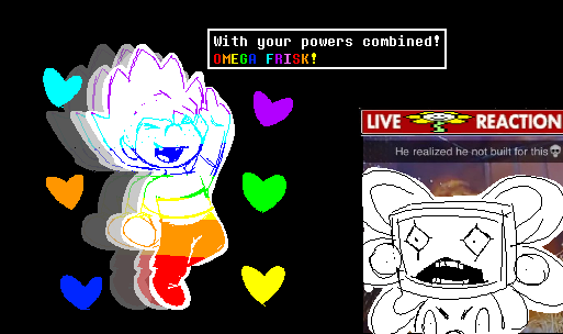 8bitWar_'s tweet photo. Why didn't frisk do this during the Omega Flowey fight, are they stupid? https://t.co/1gpNj6UzZS