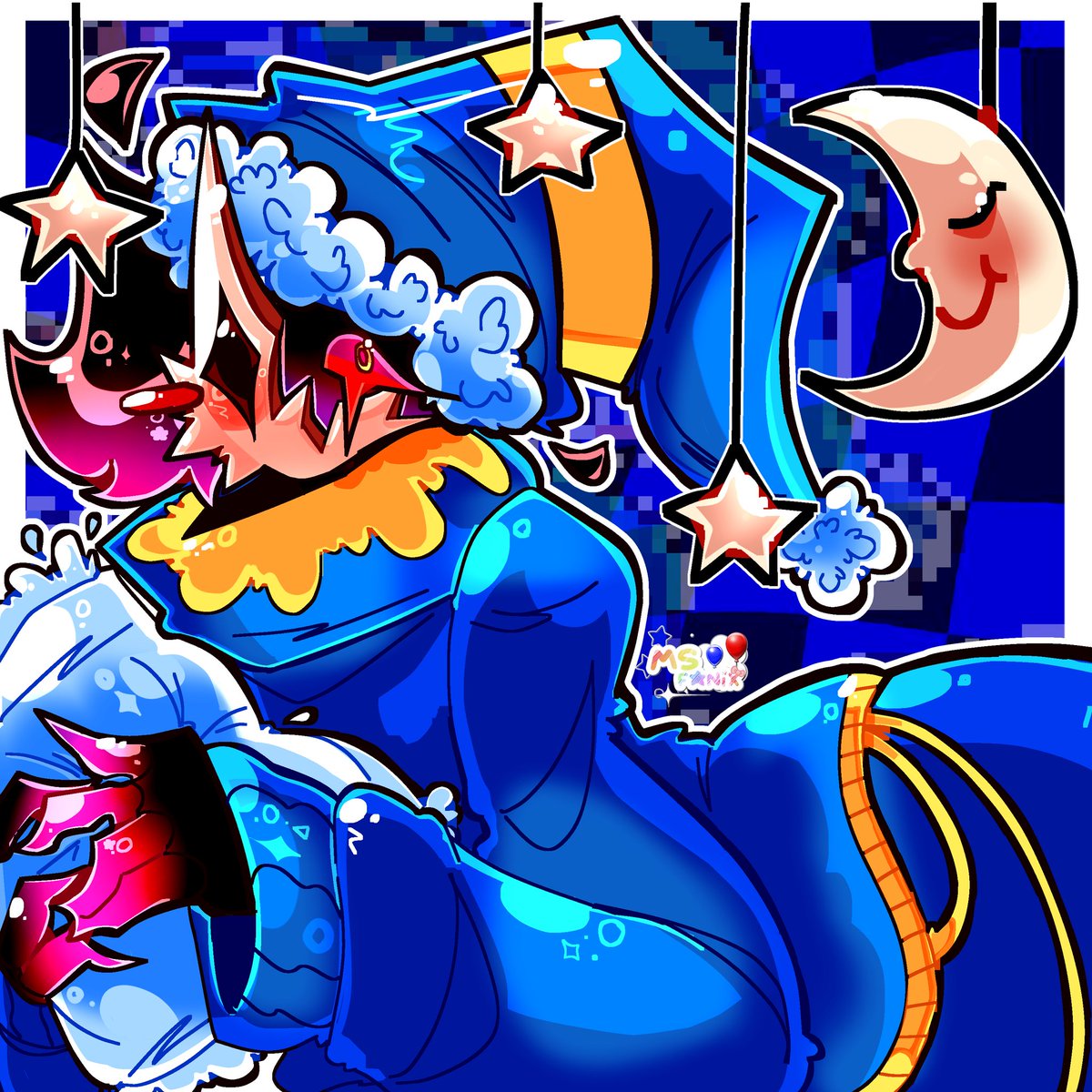 FollyLover_X678's tweet photo. SleepWell Folly Au! 
Long live Folly with blue
#Regretevator #RegretevatorFolly #Folly #Roblox https://t.co/rGDochE2IU
