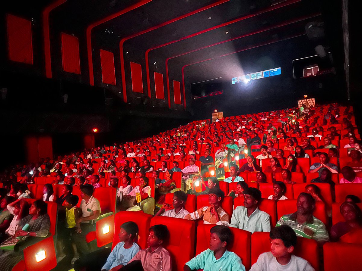 BalajiCinemas's tweet photo. Nothing makes us happier than seeing our auditorium packed with movie lovers.

We hope you enjoyed watching the Spider Man 3D experience and the one last Thalapathy flick on the big screen.

#Spiderman #jananayagan #Spidermanbrandnewday #sribalajicinemas https://t.co/oyOj2x0eCC