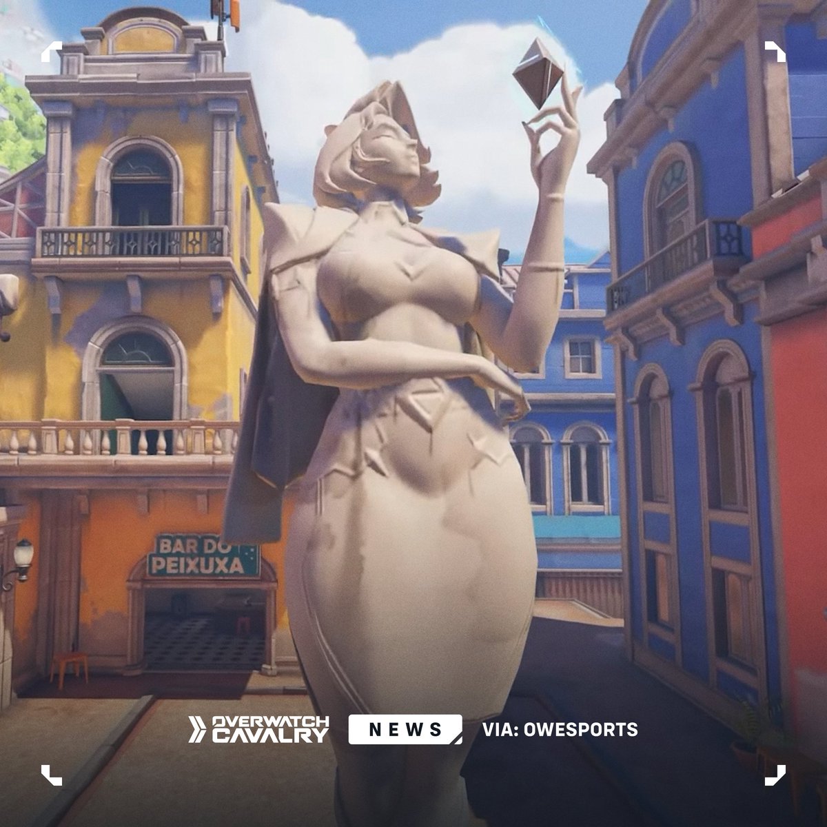 OWCavalry's tweet photo. New Domina Statue in #Overwatch 🦾

The reworked Paraíso will feature a statue of Vishkar Corporation heiress Vaira Singhania, portraying her as the city’s generous benefactor. https://t.co/s1Ypp22WYZ