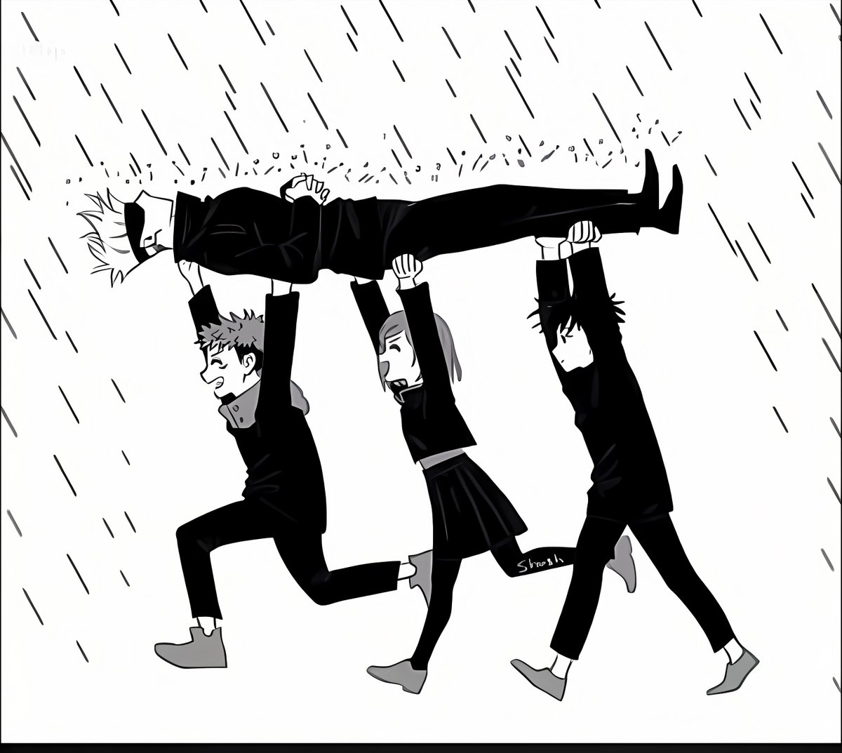 Dahaka_x's tweet photo. Best way to use Gojo's Infinity in the rain 😭
#JJK https://t.co/LVkc79EV9i