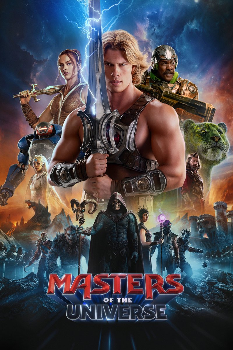 ScreenJoyVishnu's tweet photo. Masters of the Universe (2026) #MastersOfTheUniverse
⭐⭐⭐☆☆
⚔️ Exiled prince Adam returns to Eternia and stop the evil Skeletor.
🔥 Fun fan moments for He-man lovers
⚠️ No Cringer-to-Battle Cat transformation, which I really wanted, but still fun for nostalgia fans. https://t.co/vRzN88eX3U