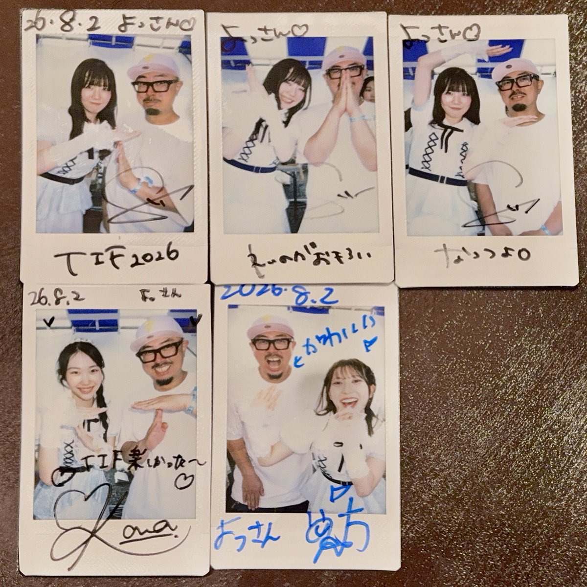 corela727's tweet photo. おいさんの今日のTIFのチェキと写メ🤡🤚🏻。

やっぱSKYSTAGE🌈は最高です。
氷ノさんもめっちゃ輝いてました✨。
Gran☆Cielさん最高のパフォーマンス有難うさんでした🤡🤚🏻。 https://t.co/fkj6fBfNgY