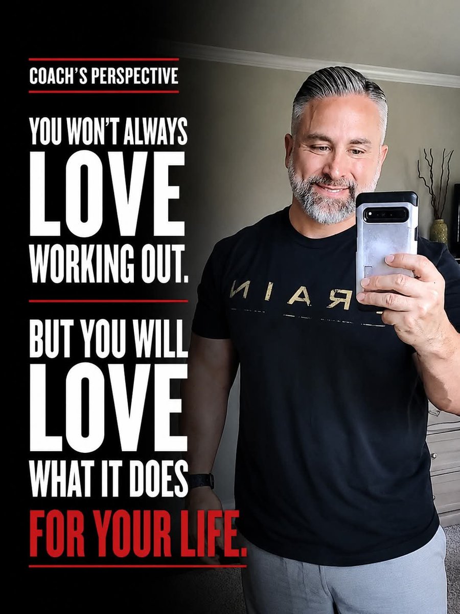 JamesCipriani's tweet photo. One thing I've learned about long-term fitness...

The people who stay active for years aren't always the ones who love every workout.

They're the ones who love what training gives them.

More energy.
Less pain.
More confidence.
The ability to keep up with their kids or grandkids.
Feeling capable instead of limited.

Of course, some people genuinely enjoy lifting weights—and I hope you do too.

But on the days you don't feel like training, remember this:
You're not just exercising for today's workout.
You're investing in the life you want to live outside the gym.

That perspective has a way of making it easier to show up.

— Coach Jim