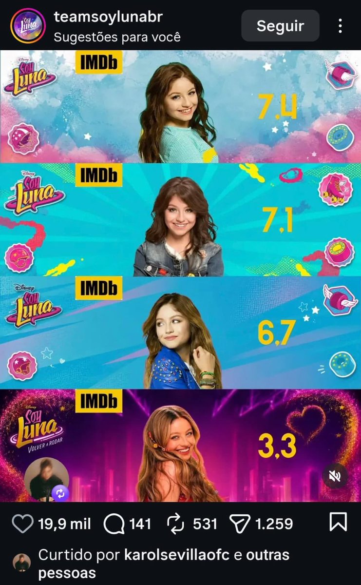 acervo soy luna tweet media