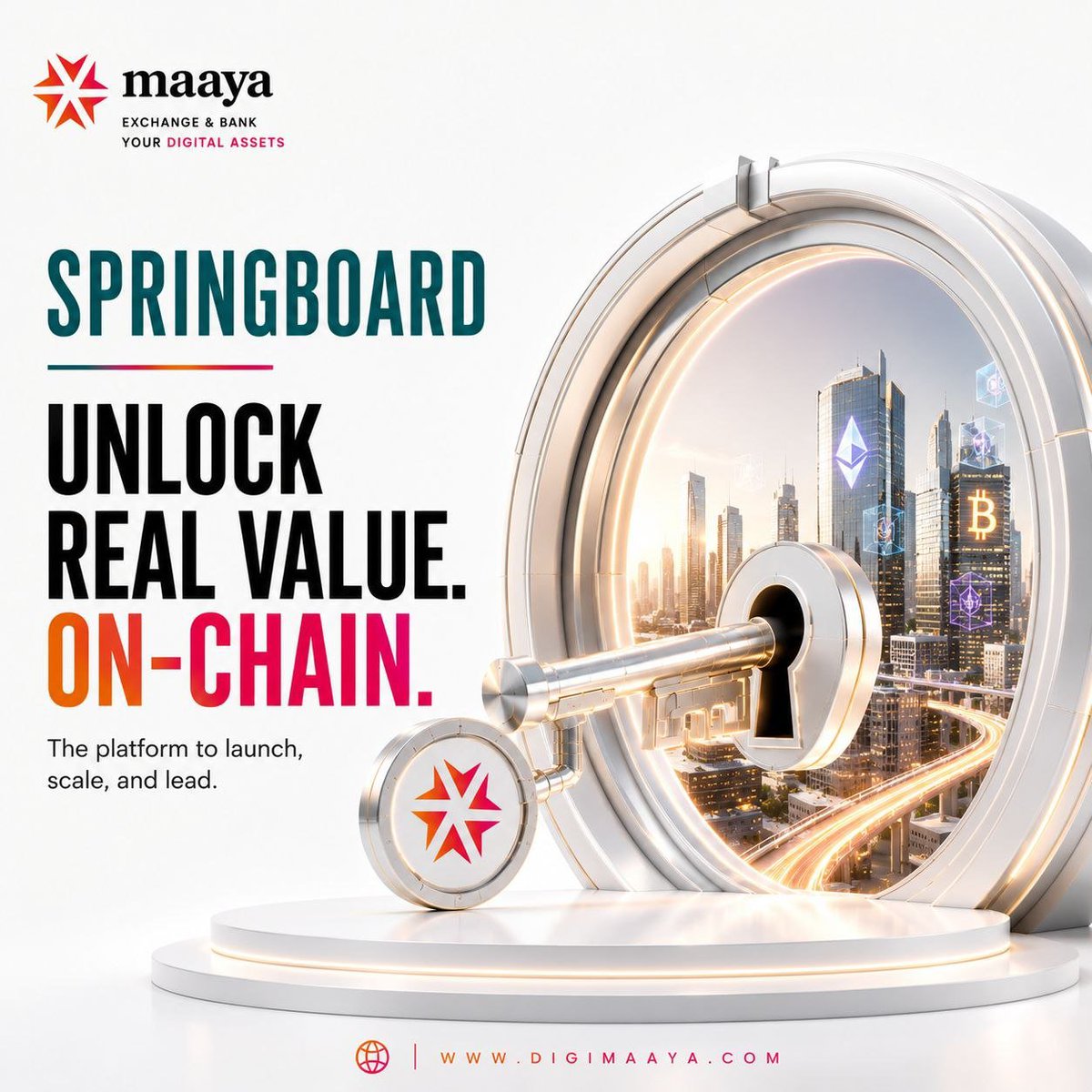 DigiMaaya's tweet photo. 🔓 Unlock real value. On-chain.

Turn real-world assets into digital opportunities with @DigiMaaya Springboard. Tokenize with confidence, raise capital smarter, and scale beyond traditional boundaries.

Ready to unlock your business’s next stage of growth? https://t.co/YIPdccXtaq