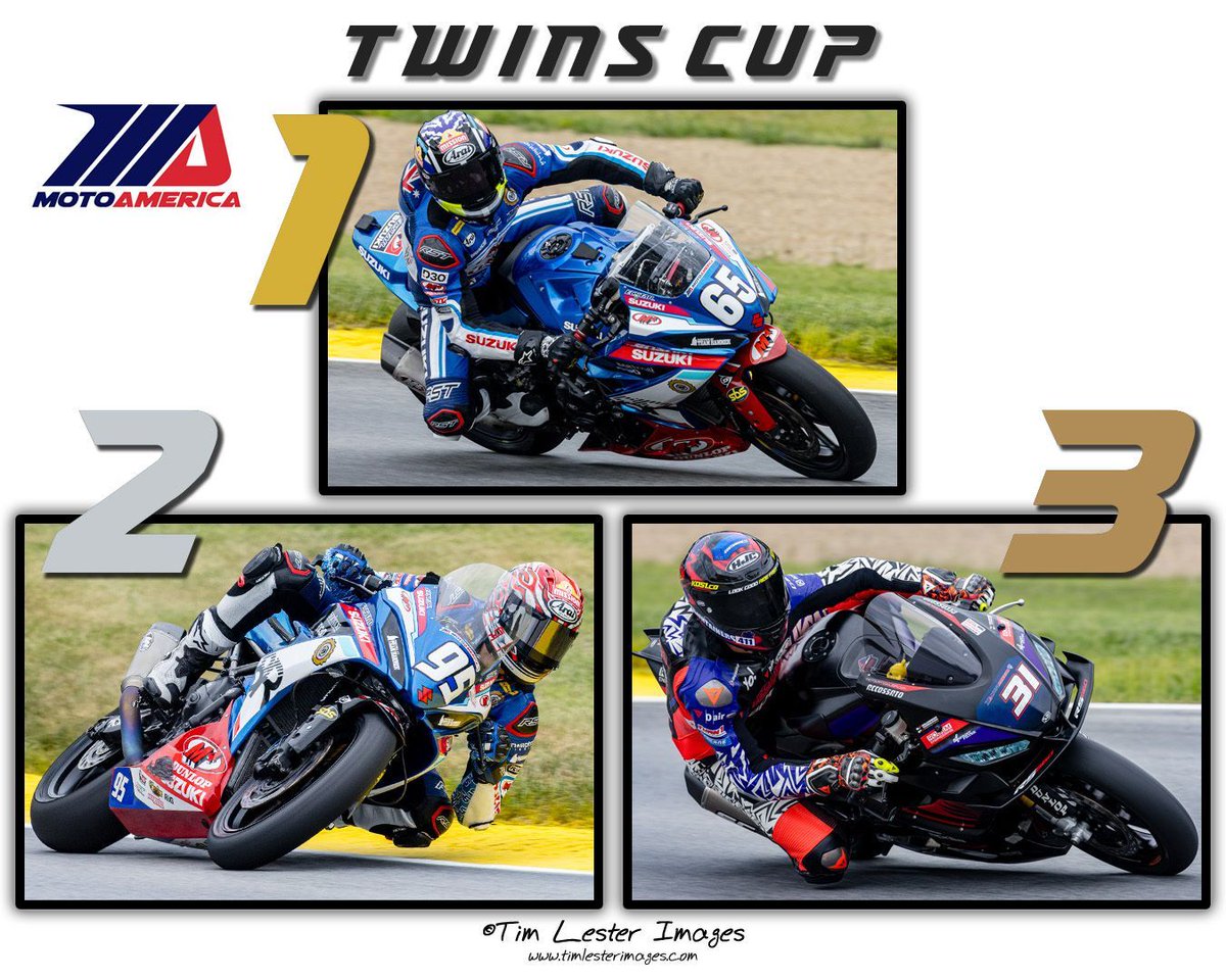 timlesterimages's tweet photo. Images from yesterday's MotoAmerica racing at Mid-Ohio Sportscar Course; here are the podium finishers from a few classes.
#motorsports #motorcycle #MotoAmerica #midohiosportscarcourse https://t.co/BJKdHoB1CT