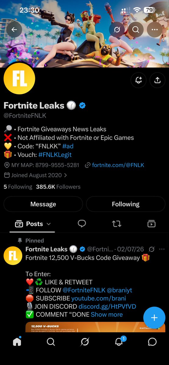 Classy1503's tweet photo. @FortniteFNLK @braniyt Done https://t.co/8Ih79LdNZF