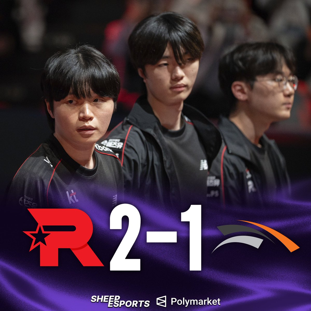 Sheep_Esports's tweet photo. KT ROLSTER 🇰🇷 DEFEAT THE MSI CHAMPIONS HANWHA LIFE ESPORTS 🇰🇷 IN THE LCK! https://t.co/hip71eK9aM
