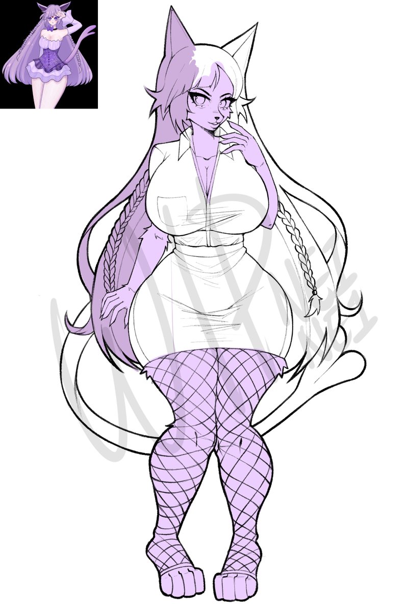 Neiskiuwu's tweet photo. Commission process for my client @Harwy, straight from Discord uwu. I love purple-ish characters!! :3💜
#WIPㅤ #artmootsㅤ #Vgen #commissionㅤ #commissionopen #digitalartㅤㅤㅤㅤ #furryartㅤㅤㅤ #furryㅤㅤㅤ #speon #Pokemonartㅤ https://t.co/6aA8PmVajD