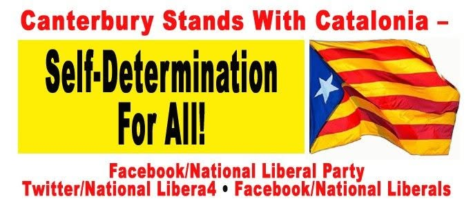 NationalLibera4's tweet photo. Canterbury Stands With Catalonia – Self-Determination For All! https://t.co/XMvb8uYDLw RT #NationalLiberalParty #Canterbury #Catalonia #SelfDetermination https://t.co/CnbxDKHGVB