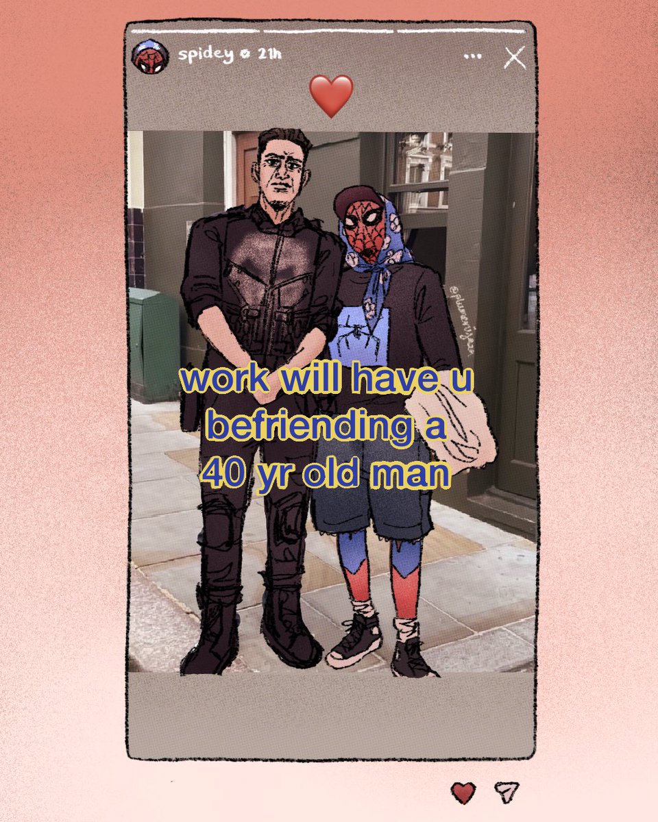 plumeriyaaa's tweet photo. Coworker friendships be like

#spiderman #spidermanbrandnewday https://t.co/Ks282Deirs