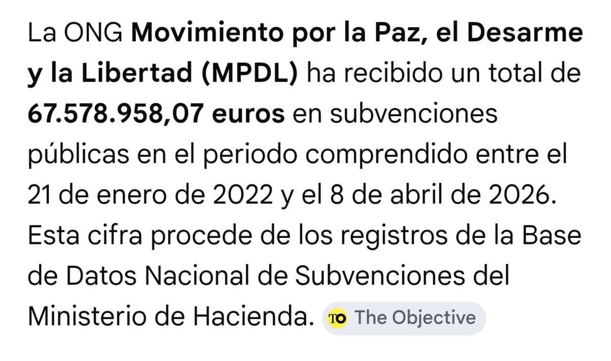 Castro_Mas_Cota's tweet photo. @mdelarochar Un día habría que abrir el melón de como es posible que su "ong" reciba 67 millones de euros en subvenciones. https://t.co/aiGf3llLam