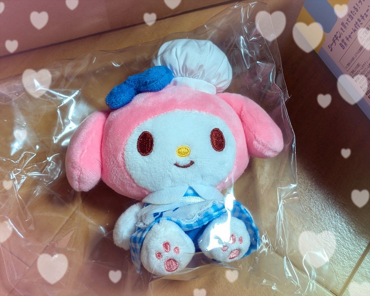 mayufone3's tweet photo. シーチキンのサンリオコラボで応募していた、マイメロディちゃんのマスコットが当選〜！！ദ്ദി ˃ ᵕ ˂ )💕
はごろもフーズさんありがとうございました(T∀T)
サンリオコラボで当選するの、去年の8×4でいただいたメロクロキーホルダー以来２回目だ😊
紅茶花伝とC1000も当たってくれ…ないか…な！！🙏 https://t.co/wwWiEpLZXa