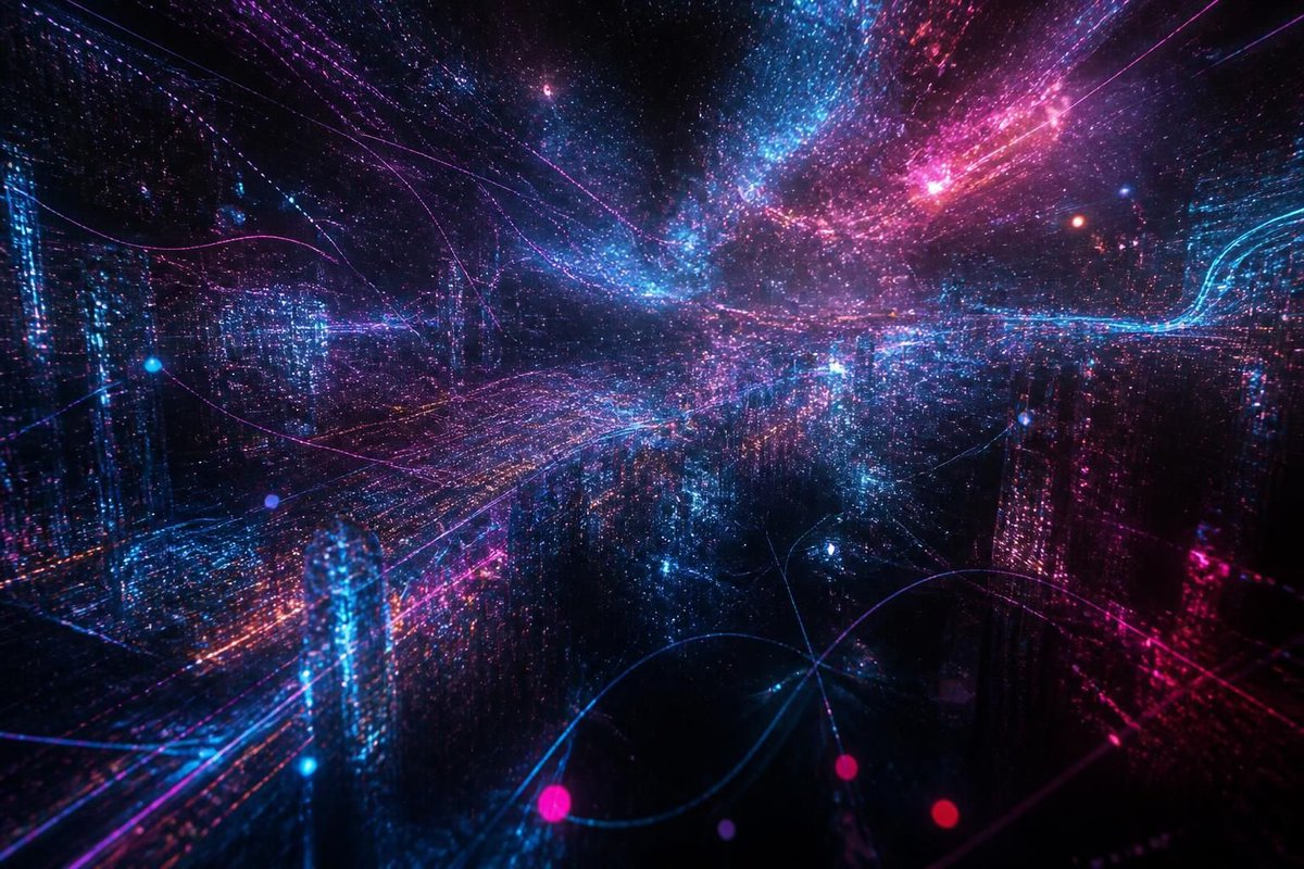 LindwormX's tweet photo. Cyberspace. A consensual hallucination experienced daily by billions of legitimate operators, in every nation, by children being taught mathematical concepts... A graphic representation of data abstracted from banks of every computer in the human system. Unthinkable complexity. https://t.co/pGmzxgllMs