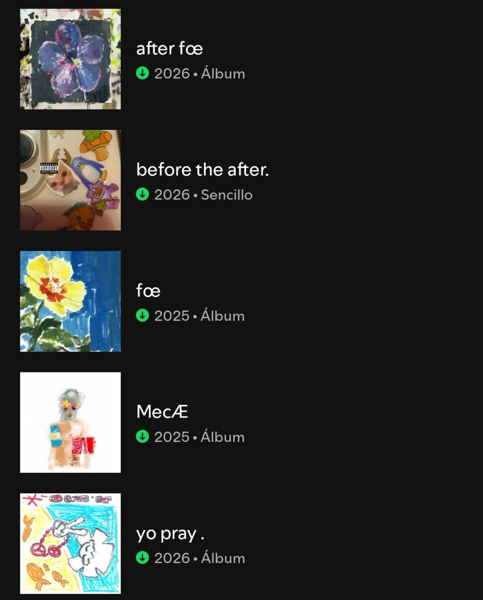 nazamdl's tweet photo. cuando vean una discografia como la que tiene cero avisenme porfa porque no debe existir https://t.co/yYfhtRAo8r