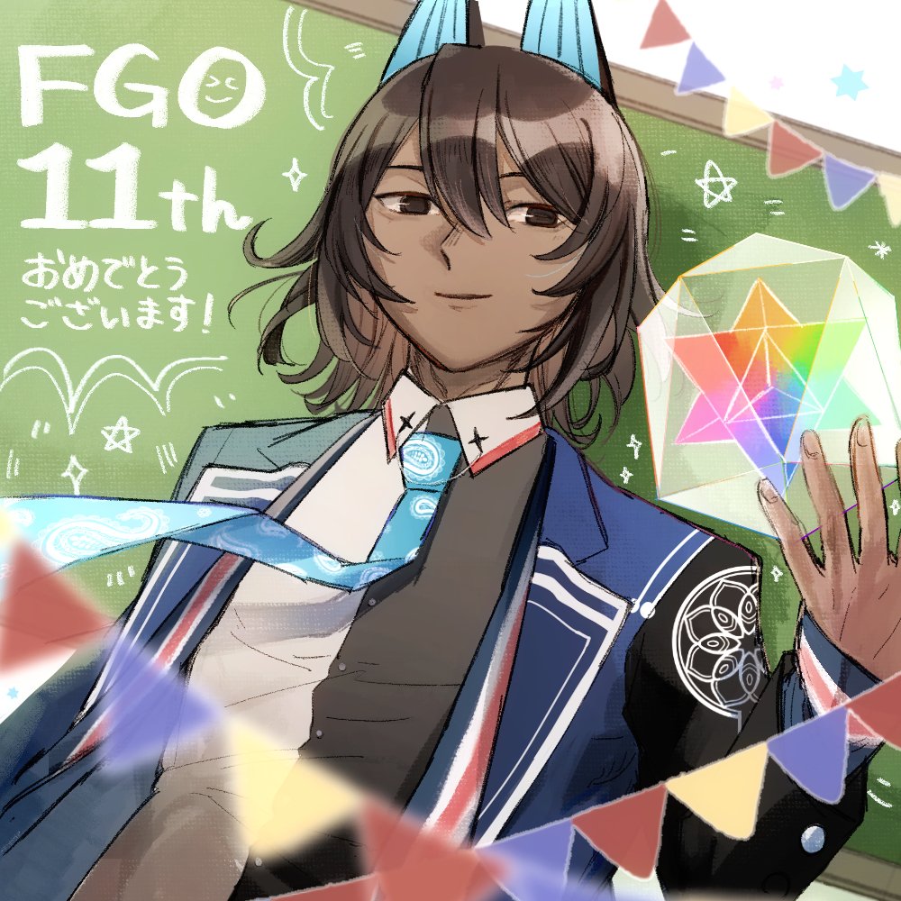 nya_0820's tweet photo. １１周年おめでとうございます！！！
メッセージフラグです、好き勝手描いてます。
周年PVめちゃめちゃ良かった���す！！
#FGO11周年メッセージ https://t.co/hR7cTuA3KG