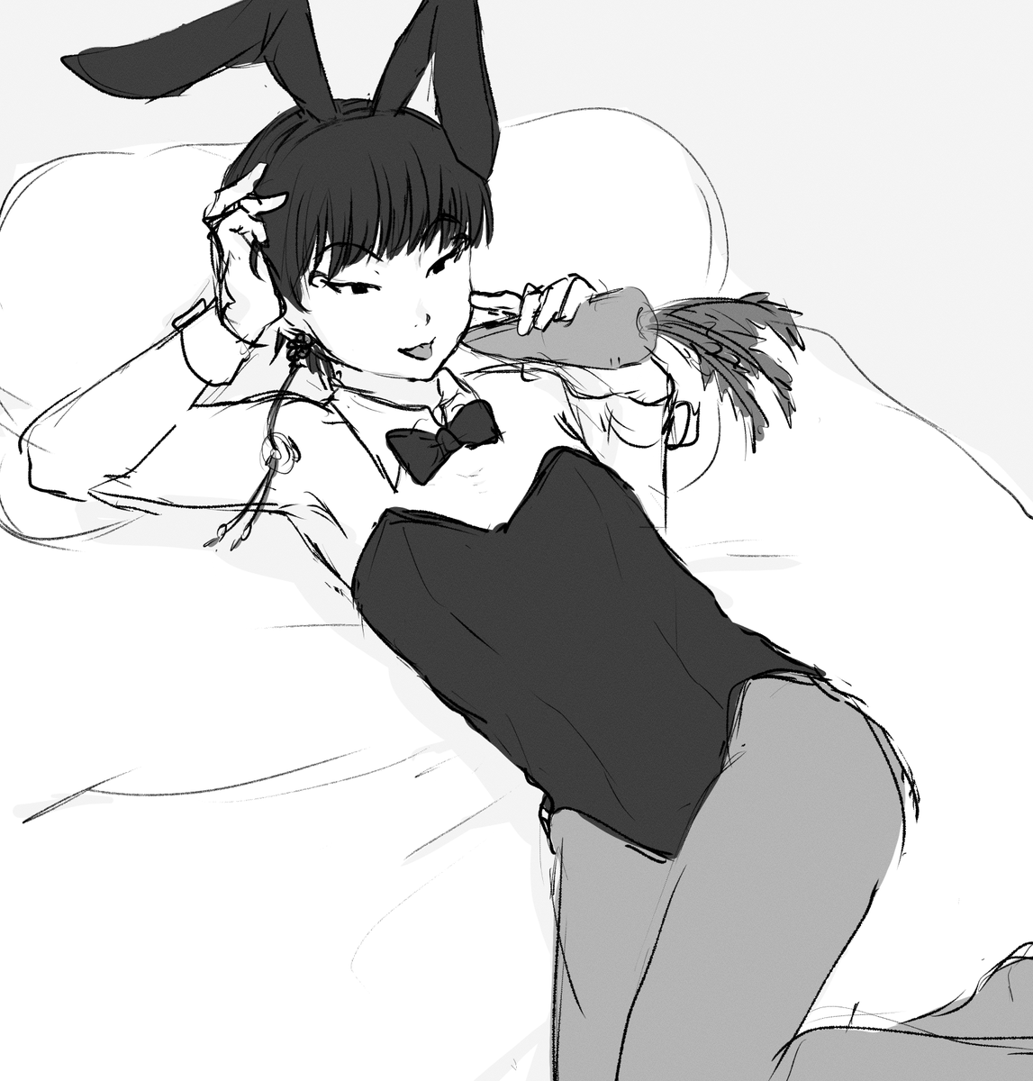 onisanntenn's tweet photo. バニ白　の　落書き https://t.co/OUAdmCTJna