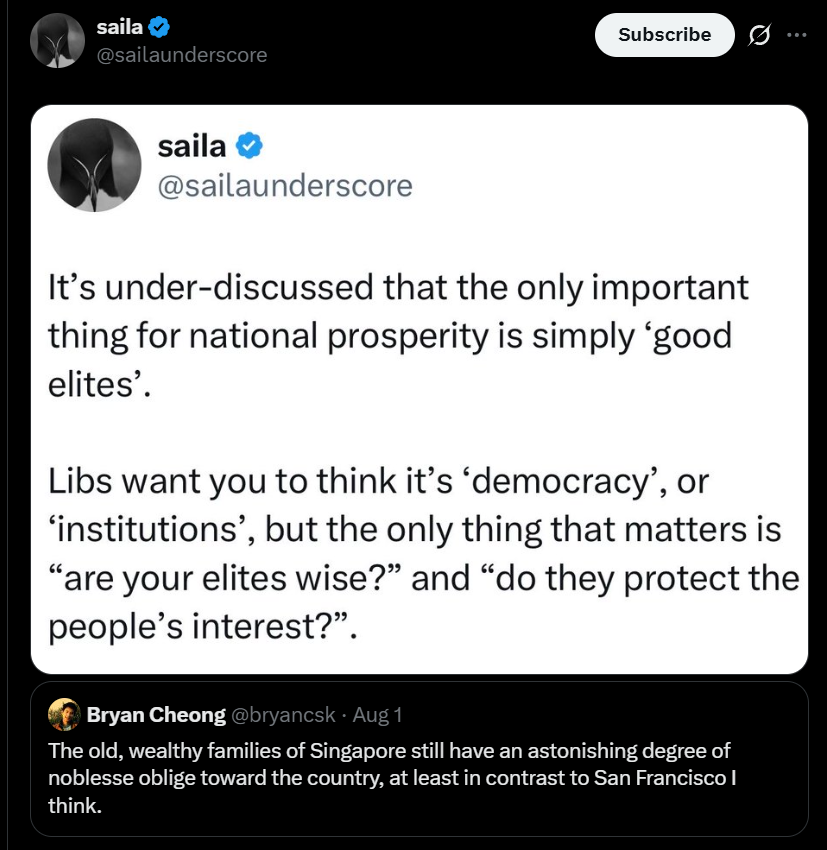 CovfefeAnon's tweet photo. The meta question is naturally then "which systems produce good elites?" and it's impossible to not notice that the mainstream elite institutions in America specifically filter for dishonesty and a desire for attaining power while avoiding all responsibility

It is a bureaucratic system that produces the ideal environment for bureaucrats to thrive