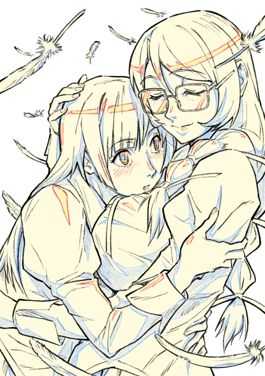 Takku_2018's tweet photo. 抱き寄せる羽川
#化物語 https://t.co/Gn62SrgkjR