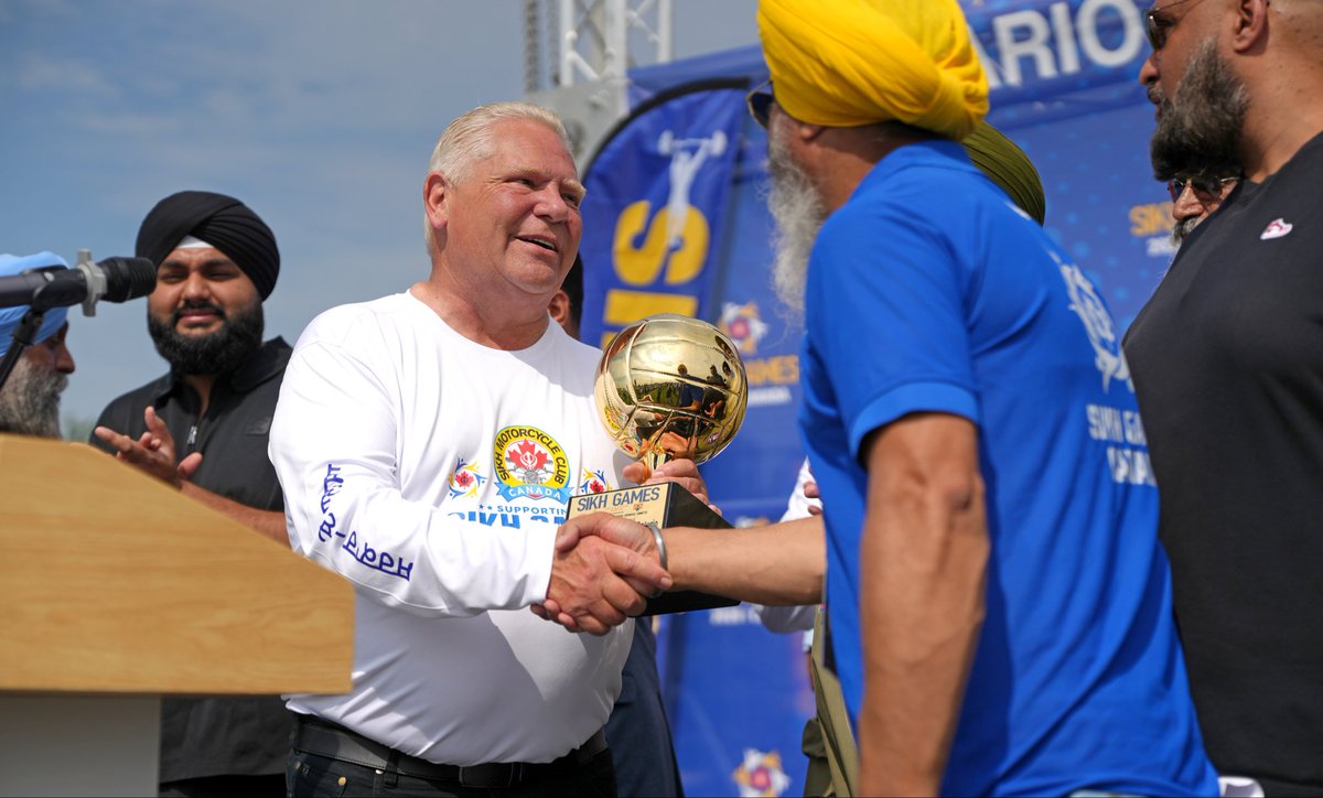 fordnation's tweet photo. Getting young people involved in sports is so important to helping them learn important skills like leadership and teamwork that will serve them throughout their lives. 

I want to thank the Ontario Gurdwaras Committee for bringing the Sikh community together to support youth participation in sports by organizing Ontario’s first-ever Sikh Games.