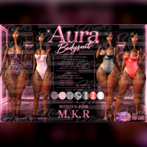 Niahblanco's tweet photo. ✨ NEW DROP ✨
The Aura Bodysuit has officially arrived!
Featuring 6 exclusive prints, premium textures, and the perfect fit.
Available now for M • K • R bodies. 💖https://t.co/1giLmX6ya6 https://t.co/n5cT1pxFWS