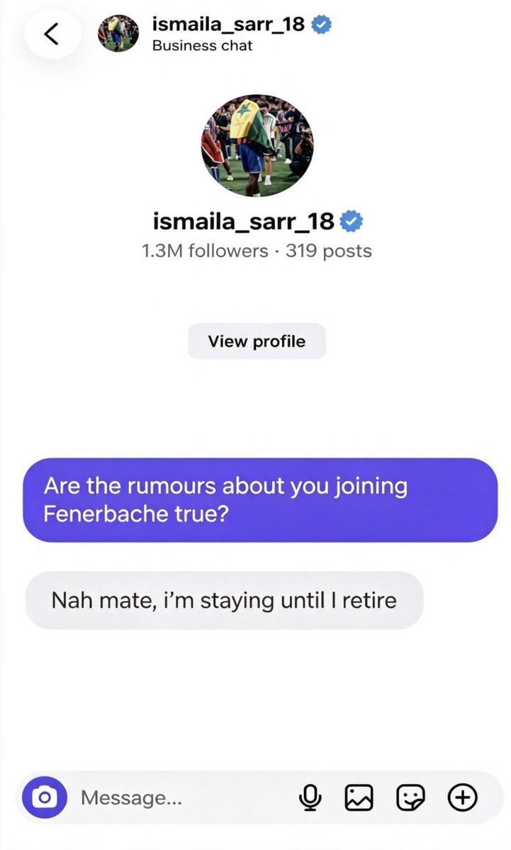 Samqcpfc's tweet photo. Puts the rumors to bed then https://t.co/HczBfoyzN7