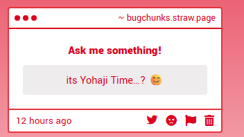bugchunkus's tweet photo. it'll happen #eventually whenever i get the motivation to watch more anime. im working on big projects!! (mostly just library of ruina mods) so itll be a while https://t.co/lscQ115Yg6