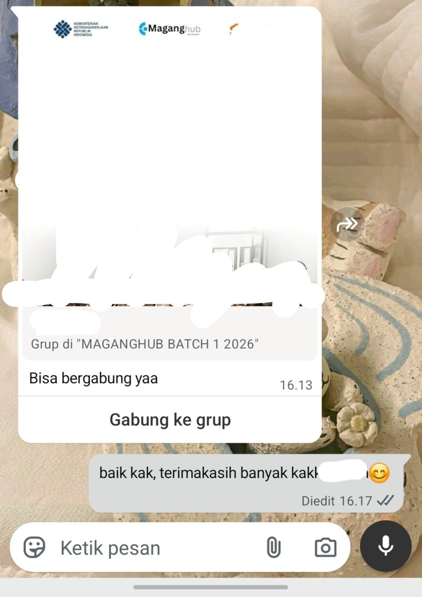 lilderbaby's tweet photo. Alhamdulillah diterima maganghub🥺🤍 https://t.co/5UPyAKqCsw
