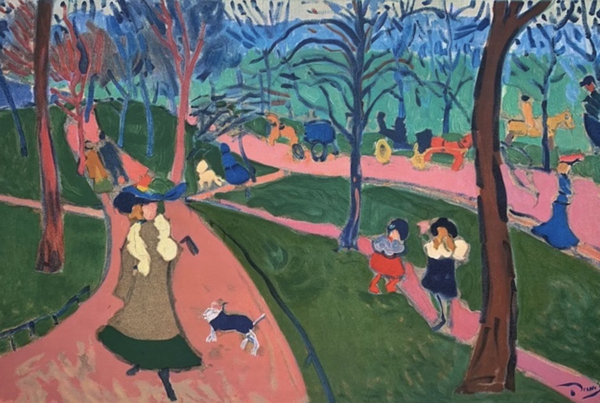 ArtGuideAlex's tweet photo. Hyde Park 1906 #AndreDerain https://t.co/5Kn0NOtiro